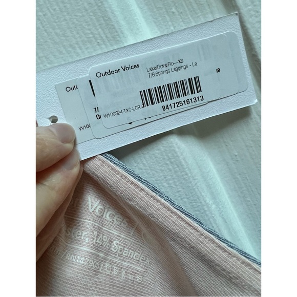 [Outdoor Voices] 7/8 Springs Blue, Gray, and Pink Leggings - Picture 4 of 4